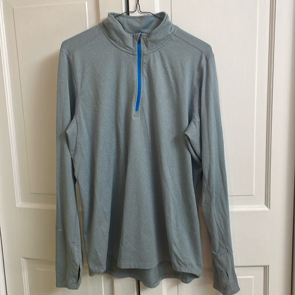 Nike running dri-fit long sleeve shirt with 1/4 zipper and thumb holes